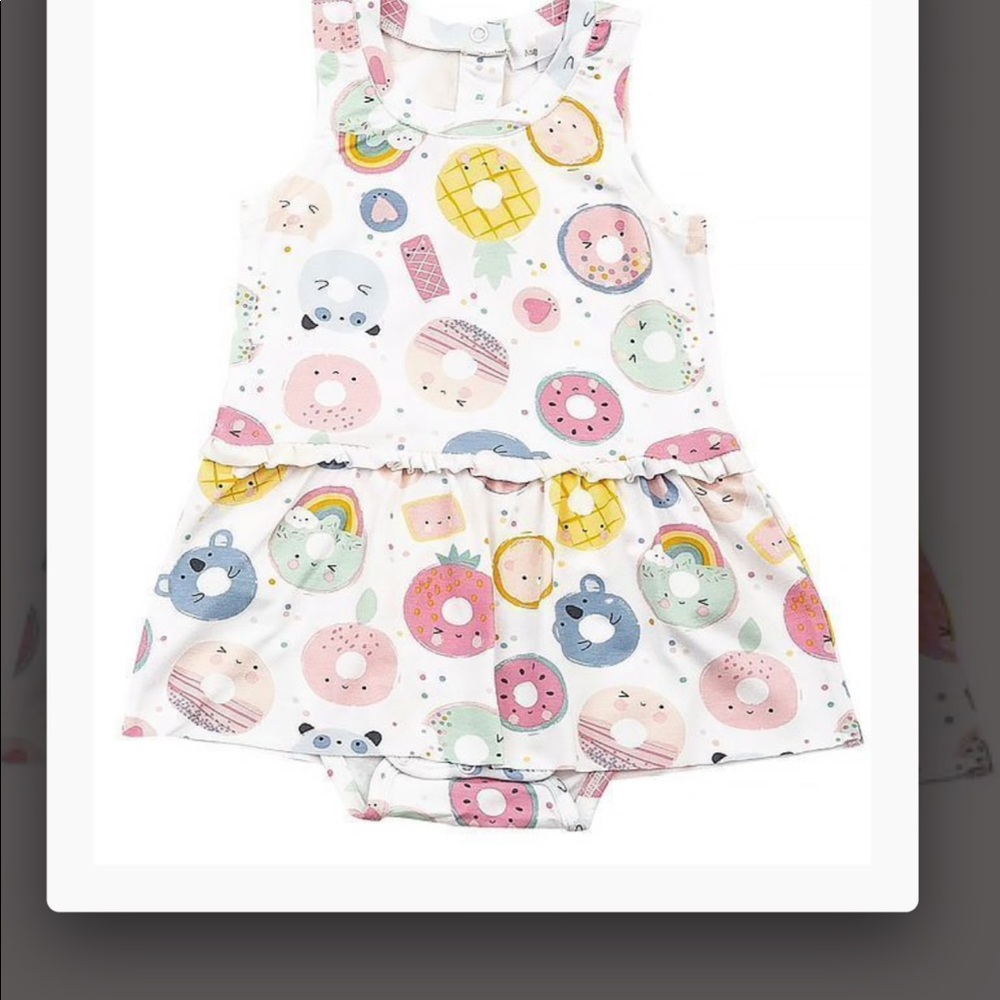 Angel dear colorful donut remitted romper